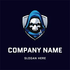 遊戲Logo Villain and Shield logo design