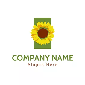 Ecologic Logo Watercolour and Sunflower Icon logo design