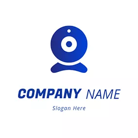 Digital Logo Webcam Gradient Simple logo design