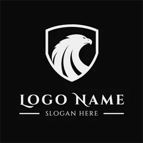 Gaming - White Falcon Badge logo design