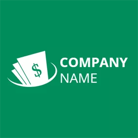 投資Logo White Paper Currency logo design