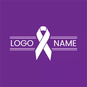 律師Logo White Ribbon and Charity logo design